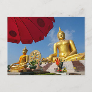 Goldbuddha Postkarte