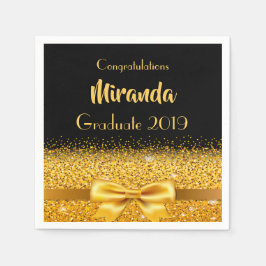 Goldbug der Graduierungspartei Serviette