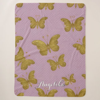 Goldbuttername Personalisiert Sherpadecke