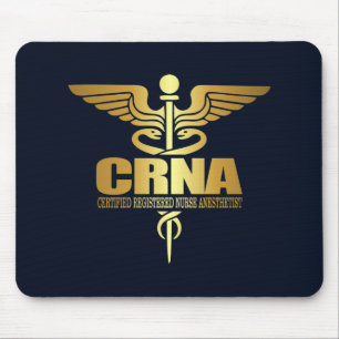 GoldCaduceus (CRNA) Mousepad