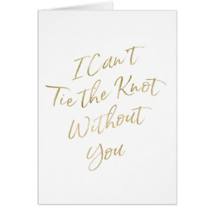 GoldChic "ich kann nicht Krawatte der Knoten ohne