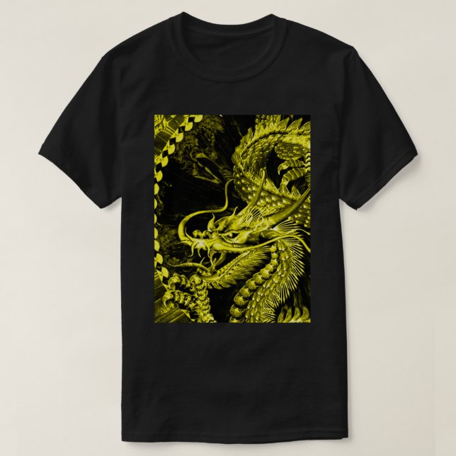 Goldchinesisches T-Shirt (Design vorne)