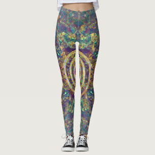 GoldChoku Rei Symbol und Reiki Gebote Leggings
