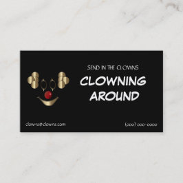 Goldclown-Logo-Vorlagen Visitenkarte