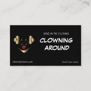 Goldclown-Logo-Vorlagen Visitenkarte