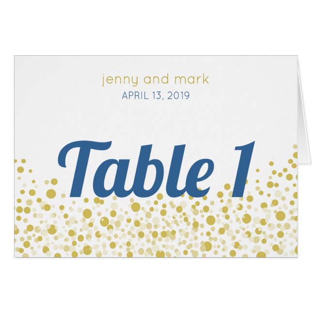 GoldConetti Hochzeits-Tabellen-Zelt (Vorderseite (Horizontal))