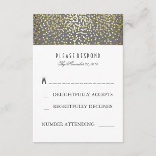 Goldconfetti-Hochzeit UAWG Karten