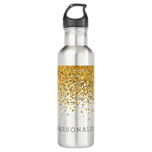 GoldConfetti personalisiert Trinkflasche