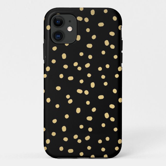 Goldconfetti-Punkte Case-Mate iPhone Hülle (Rückseite)