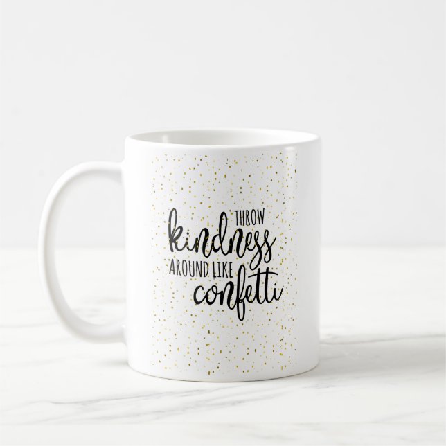 Goldconfetti-Wurfs-Güte mag herum Confetti Tasse (Links)