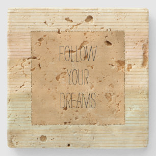 Goldcreme-Blush-Minusstreifen Steinuntersetzer