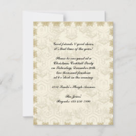 GoldCrosstitch Schneeflocke Einladung