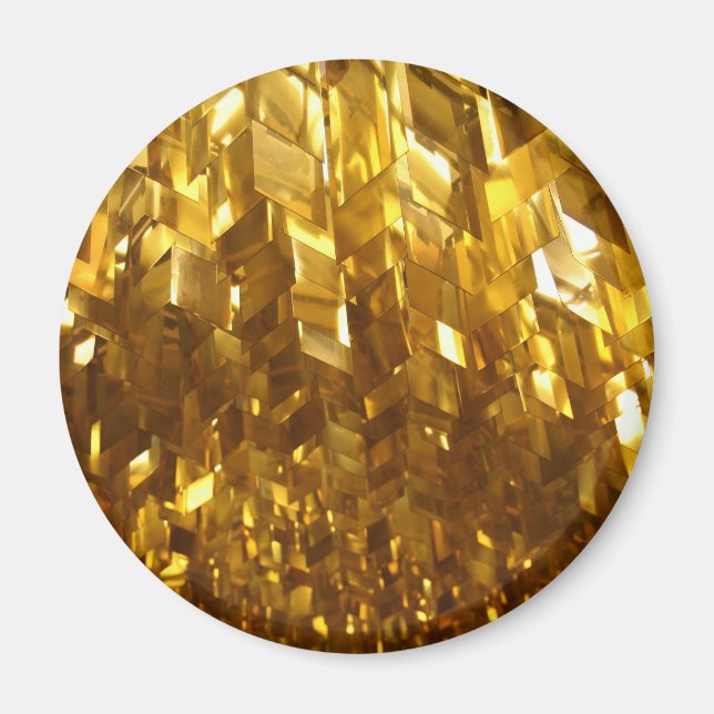 Golddecke Abstrakte Kunst Magnet (Vorne)