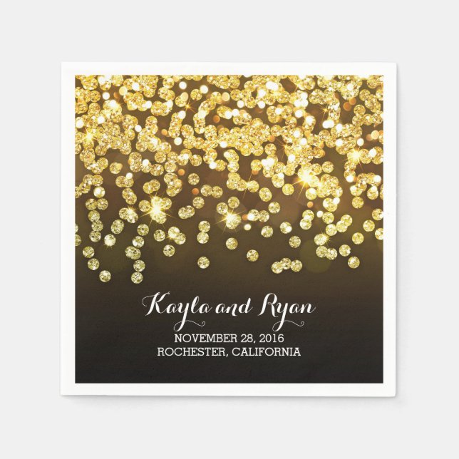 Golddiamantenhochzeit Serviette (Vorderseite)