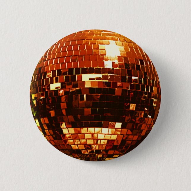 GOLDdisco-Ball-Knopf Button (Vorderseite)