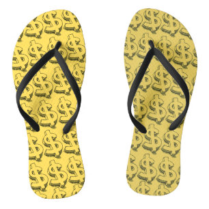 Golddolar Flip Flops
