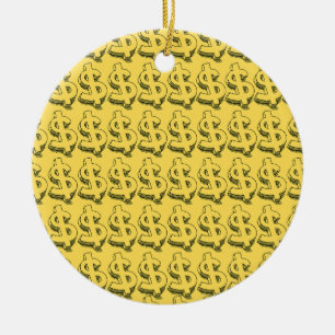 Golddolar Keramik Ornament