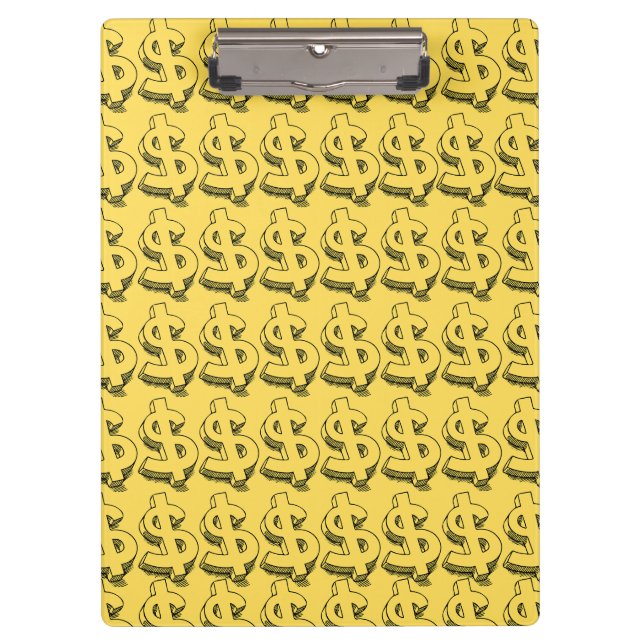 Golddolar Klemmbrett (Vorderseite)