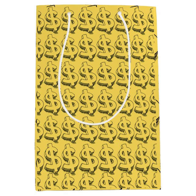 Golddolar Mittlere Geschenktüte (Vorderseite)