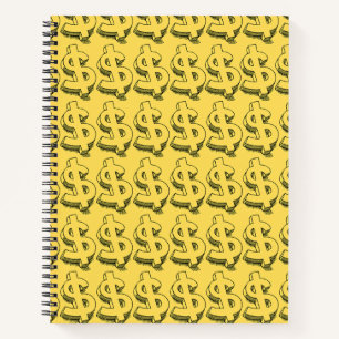 Golddolar Notizbuch