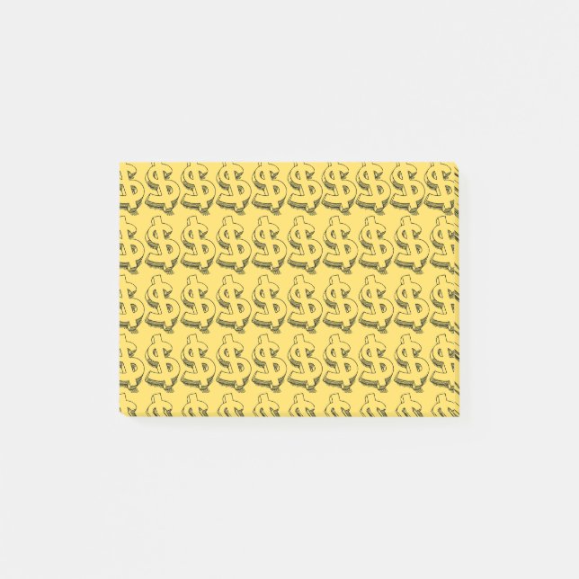 Golddolar Post-it Klebezettel (Vorderseite)