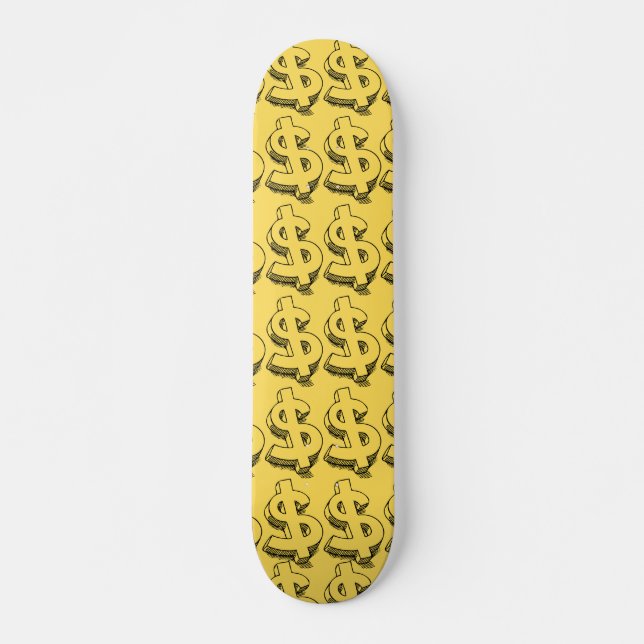 Golddolar Skateboard (Vorne)