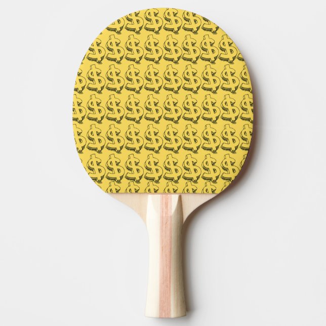 Golddolar Tischtennis Schläger (Vorderseite)