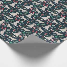 Golddoodle Weihnachtswrapping Paper Geschenkpapier