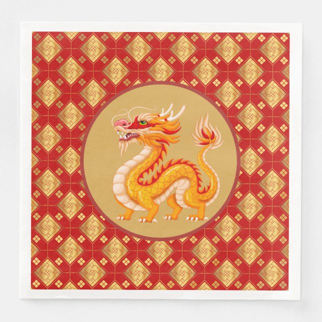 Golddrache 2024 serviette (Vorderseite)
