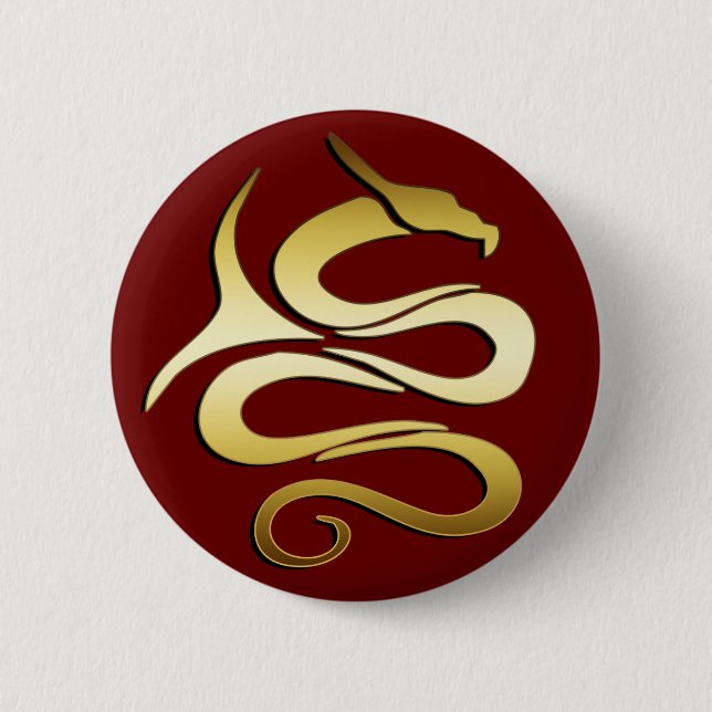 GOLDdrache Button (Vorderseite)