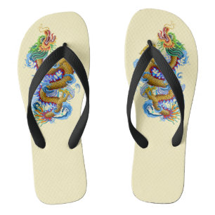 Golddrache Flip Flops