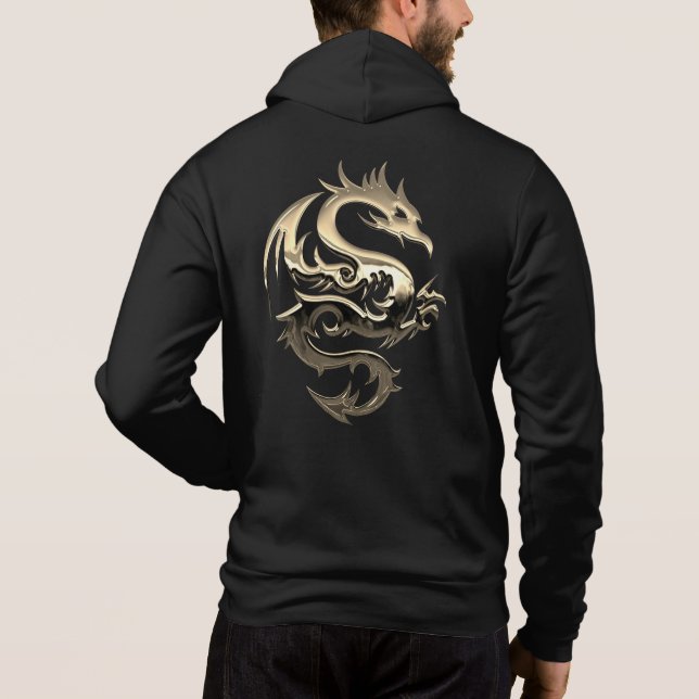 Golddrache Hoodie (Rückseite)