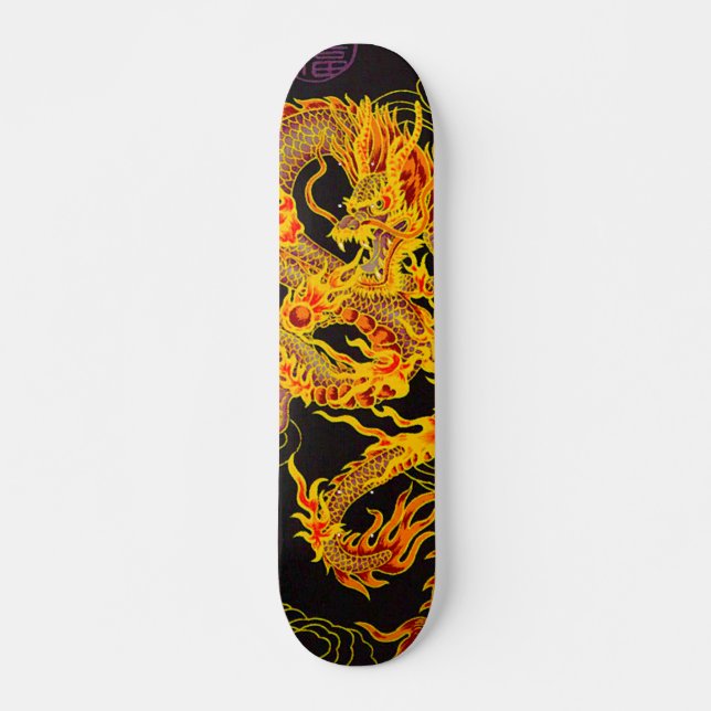 Golddrache-Kaiser-Element-kundenspezifisches Skateboard (Vorne)