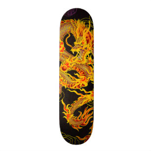 Golddrache-Kaiser-Element-kundenspezifisches Skateboard