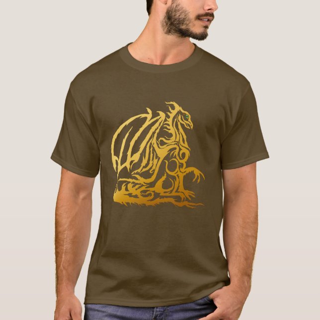 Golddrache-Shirt T-Shirt (Vorderseite)