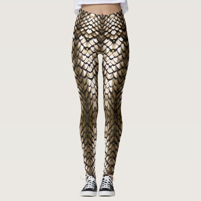 Golddrachenwaagen Leggings (Vorderseite)