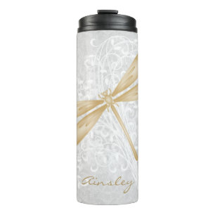 Golddragonfly-Personalisierter Wärmer Thermosbecher