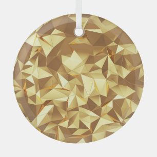 Golddreieck: Abstrakte Hintergrundtextur. Ornament Aus Glas