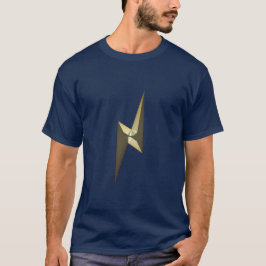 Golddünner Blitzblau T-Shirt