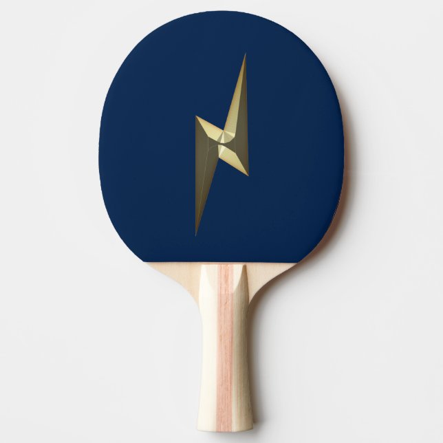 Golddünner Blitzblau Tischtennis Schläger (Vorderseite)