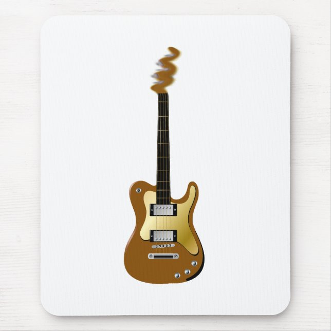 GoldE-Gitarren-Zischenspindelkasten Mousepad (Vorne)