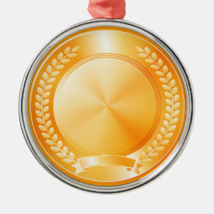 Goldehrenmedaille Ornament Aus Metall