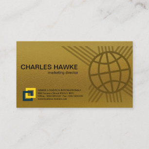 Goldeleganz-internationale globale visitenkarte