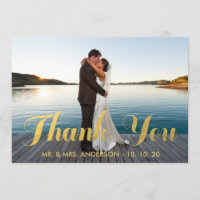 GOLDeleganz WEDDING %PIPE% DANKT IHNEN FOTO-KARTE