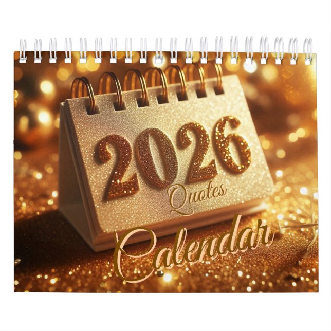 golden 2026 Kalender mit Anführungszeichen (Titelbild)