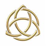 Golden "3-D" Holy Trinity Symbol 2 Freistehende Fotoskulptur<br><div class="desc">Feel free to add your own words/pictures/background color via Zazzle's great customization tools.</div>