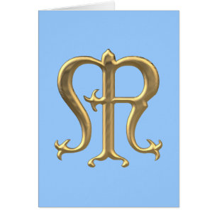 Golden "3-D" Jungfrau Mary Symbol