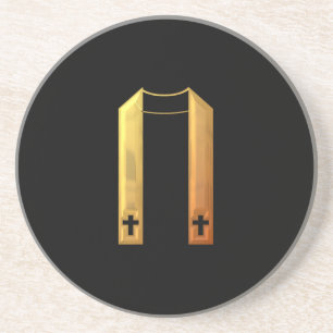 Golden "3-D" Liturgical Stole Getränkeuntersetzer