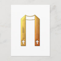 Golden "3-D" Liturgical Stole
