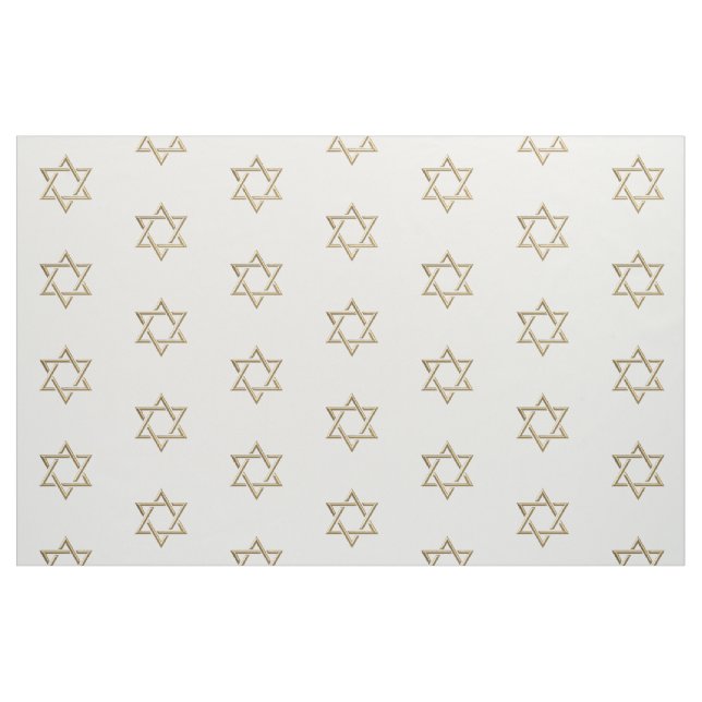 Golden 3-D Look Star von David Fabric Stoff (Fat Quarter (45,7 x 55,9 cm))